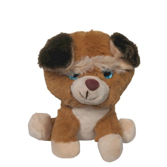 MGS Group Brown Puppy Dog Plush Stuffed Animal 7" - Picture 1 of 6